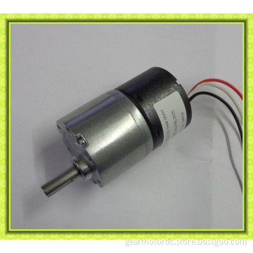 low noise long life 37mm gearbox 6mm shaft miniature 12V high torque low rpm dc brushless gear motor